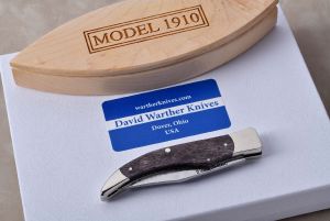 Warther Pocketknife with Tyrian Purple Bone Handles