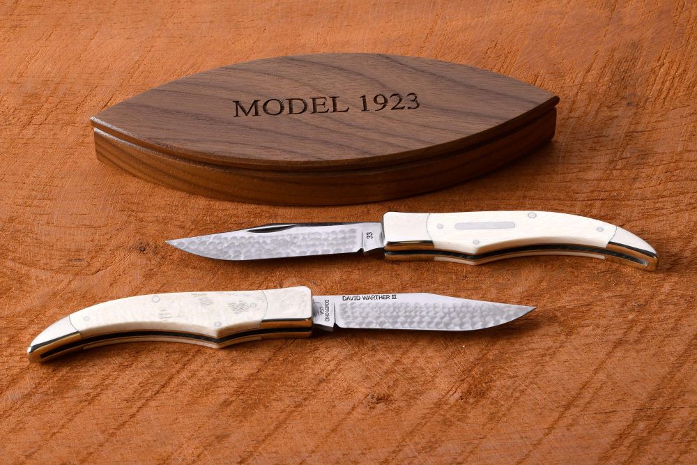 Model 1923 with ivory handles and walnut wood box